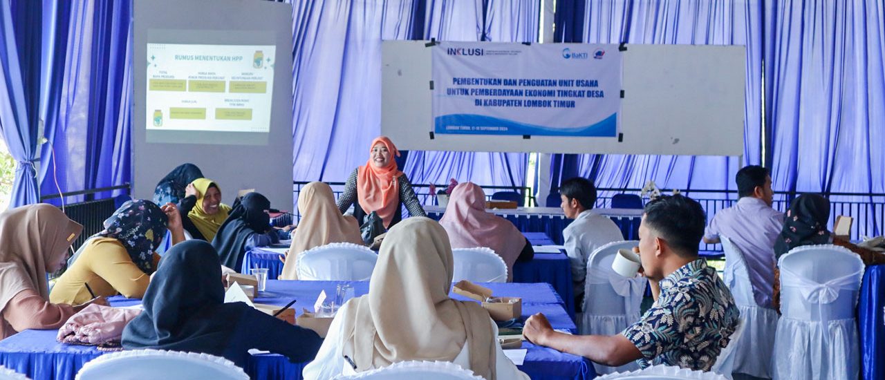 Kegiatan penguatan UMKM inklusif yang diselenggarakan oleh LRC pada 17-18 September 2024 di Lesehan Elen, Lombok Timur. Foto-LRC